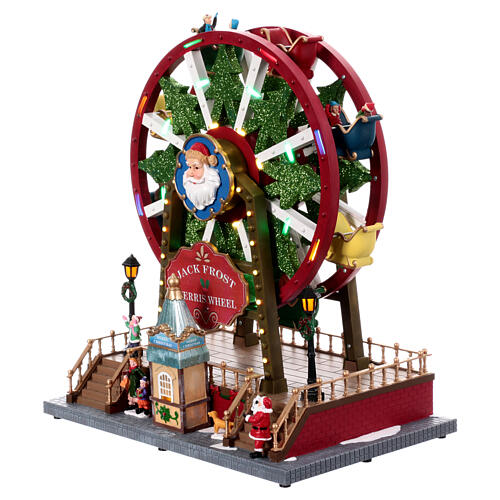 Christmas big wheel of Santa Claus, 14x12x8 in 7