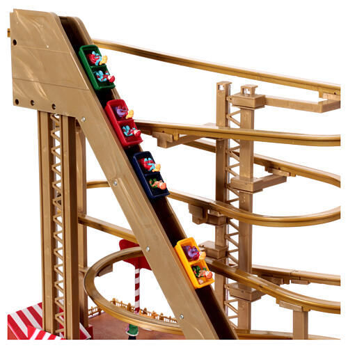 Christmas rollercoaster in motion, 16x18x8 in 4