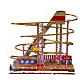 Montagne russe natalizie in movimento 40x45x20 cm s1