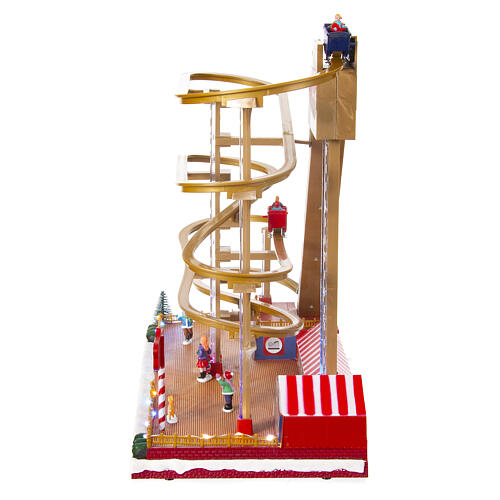 Moving Christmas roller coaster 40x45x20 cm 7
