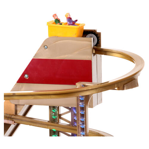Moving Christmas roller coaster 40x45x20 cm 8