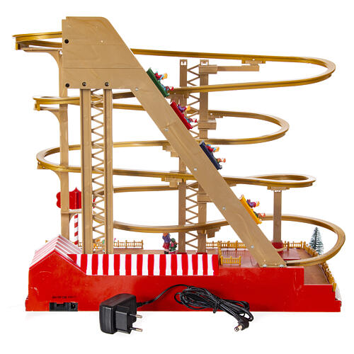 Moving Christmas roller coaster 40x45x20 cm 9