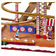 Moving Christmas roller coaster 40x45x20 cm s6