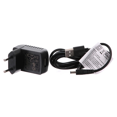 Winterszene, Weihnachtsmann mit bewegtem Zug und LED-Beleuchtung – 30×15×15 cm 6