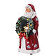 Santa Claus with miniature Christmas village, train in motion, 12x6x6 in s3