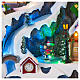 Christmas village set: mountain with train and ice skaters in motion, 18x12x14 in s3
