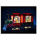 Christmas snow ball in a miniature train with lights, 8x20x4 in s2