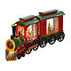 Christmas snow ball in a miniature train with lights, 8x20x4 in s7