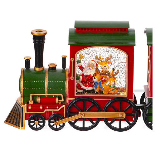 Kula świąteczna z pociągiem i światłami, 20x50x10cm 8