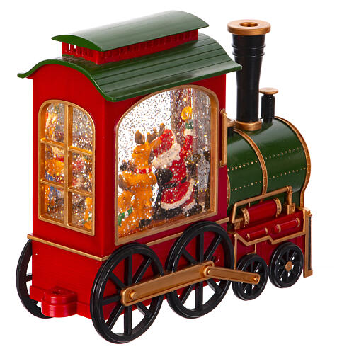 Kula świąteczna z pociągiem i światłami, 20x50x10cm 10