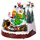 Christmas village set with train in motion 8x8x8 in s3