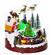 Christmas village set with train in motion 8x8x8 in s4