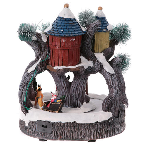 Animated treehouse decoration 25x20x20 cm 5