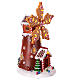 Animated gingerbread mill 35x20x20 cm s4