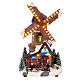 Animated windmill with lights, 14x8x6 in s1