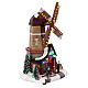 Animated windmill with lights, 14x8x6 in s5