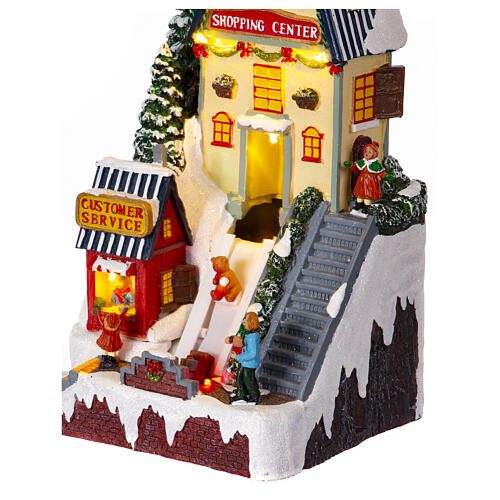 Christmas village set toyshop, 15x7.5x7 in 3