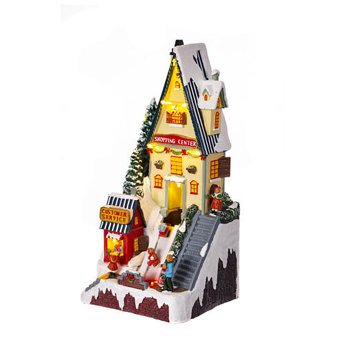 Christmas village set toyshop, 15x7.5x7 in 4