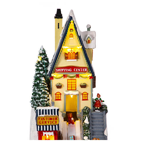 Christmas village set toyshop, 15x7.5x7 in 5