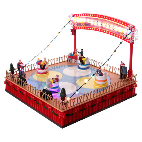 Animated cup carousel decoration 25x30x30 cm 3