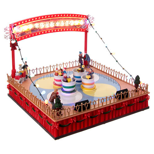 Animated cup carousel decoration 25x30x30 cm 4