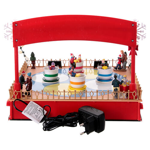 Animated cup carousel decoration 25x30x30 cm 6