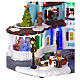 Christmas village set: Victorian house with Christmas tree, 10.5x8x11.5 in s5