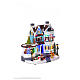 Christmas village set: Victorian house with Christmas tree, 10.5x8x11.5 in s6