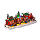 Christmas train with moving tree 15x50x20 cm s6