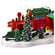 Christmas train with moving tree 15x50x20 cm s9