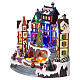 Snowy Christmas village with animated tree, 12x12x8 in s4