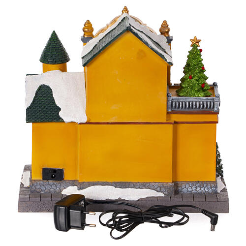 Animated toy shop Christmas village 30x20x30 cm 7