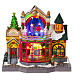 Animated toy shop Christmas village 30x20x30 cm s1