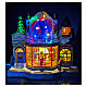 Animated toy shop Christmas village 30x20x30 cm s2