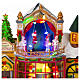 Animated toy shop Christmas village 30x20x30 cm s5