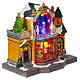 Animated toy shop Christmas village 30x20x30 cm s6