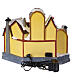 Christmas village set: toyshop with train, 10x8x12 in s7