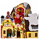 Villaggio Natalizio negozio di giocattoli con treno 30x25x20 cm s5