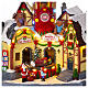 Christmas village toy shop with train 25x20x30 cm s3