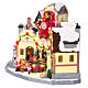 Christmas village toy shop with train 25x20x30 cm s4