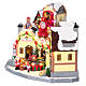 Christmas village toy shop with train 30x25x20 cm s4