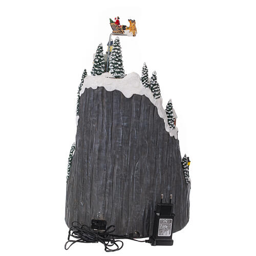 Miasteczko Bożonarodzeniowe, ośnieżona góra, 45x25x25 cm 8