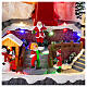 Christmas village set with big wheel, 12x14x10 in s4