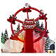 Christmas village set with big wheel, 12x14x10 in s6