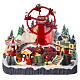 Lighted Christmas village with ferris wheel 30x35x25 cm s1