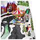 Christmas village set with waterfall 15x12x13 in s4