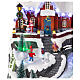 Christmas village set with waterfall 15x12x13 in s6