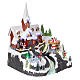 Christmas village town with waterfall 40x30x30 cm s5