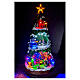 Winterszene, belebter Weihnachtsbaum mit beweglichen Elementen, 50x25x25 cm s2