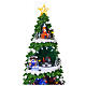 Winterszene, belebter Weihnachtsbaum mit beweglichen Elementen, 50x25x25 cm s4